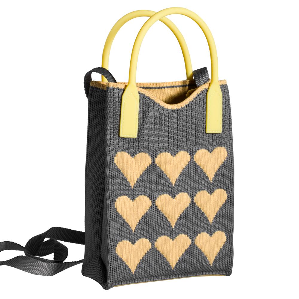 Fashion Bag Heart Grey