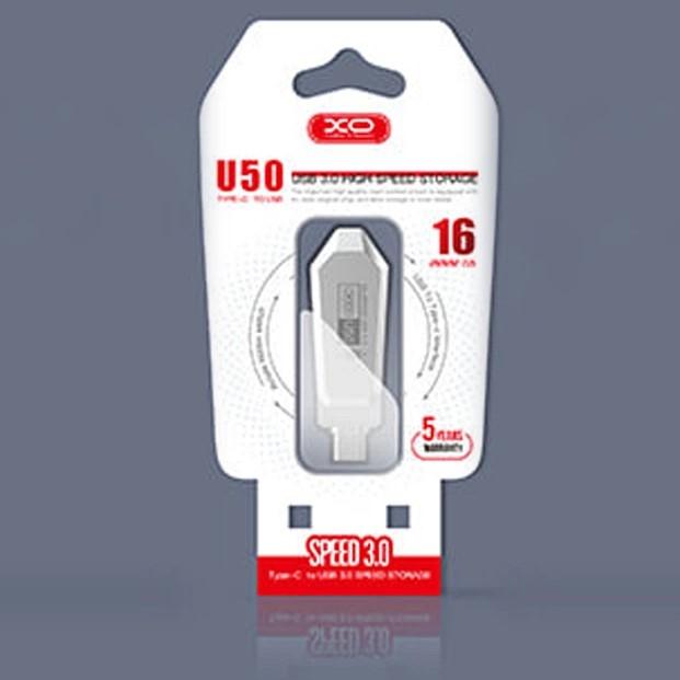 USB флеш XO U50 16GB USB3.0+Type-C Швидкісна