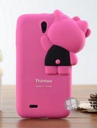 Накладка для Lenovo A850 Hello Kitty рожева 3D