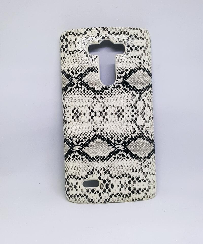 Накладка для LG G3 Змія біла (пластик)
