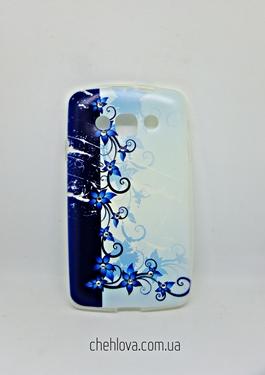 Чохол Diamond Silicone для LG L60/X135/X145/X147 Frozen Leaves
