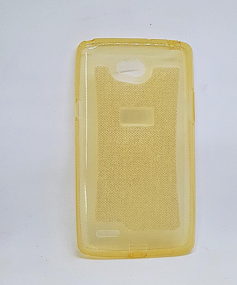 Накладка для Lg L80 LUXURE SHINE жовтий (силікон)