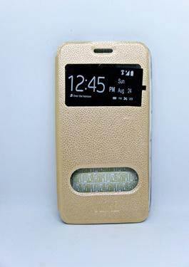 Книжка Two Windows для Meizu MX5 золота
