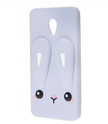 Накладка TOYS для Meizu M5 Note Кролик сірий плаский 3D