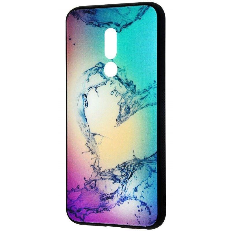 Накладка Limited для Meizu 16th Plus Glass Case (Glass+TPU) Водне серце