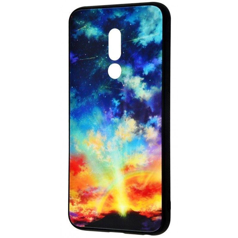 Накладка Limited для Meizu 16th Plus Glass Case (Glass+TPU) Сонячне світло в космосі