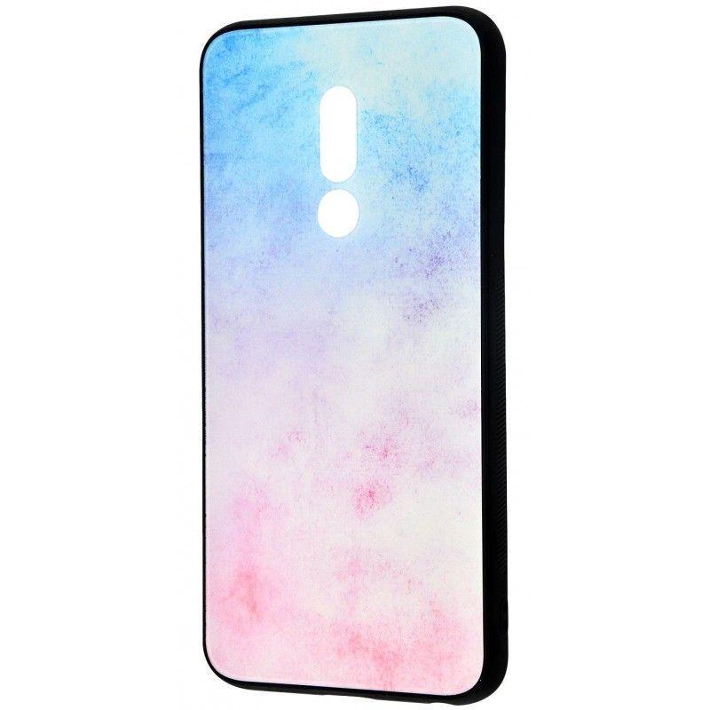 Накладка Limited для Meizu 16th Plus Glass Case (Glass+TPU) біло-рожевий мармур