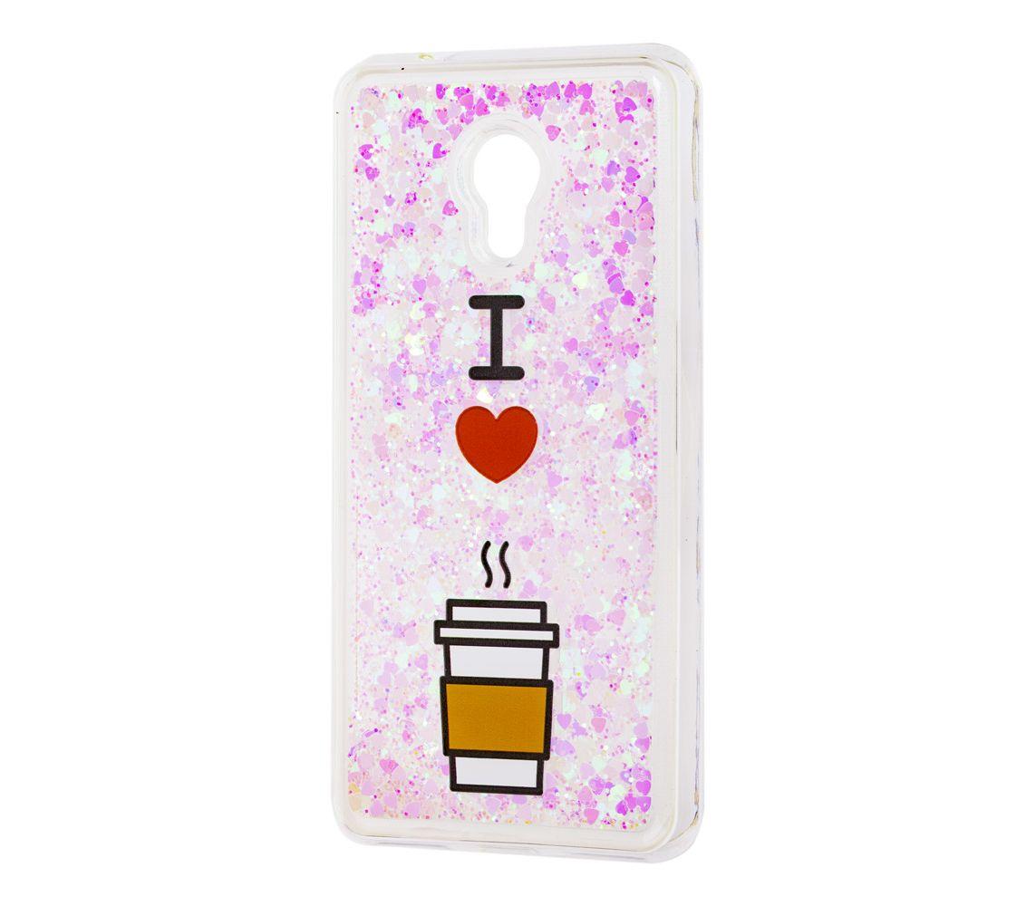 Накладка Lovely Stream для Meizu M6s M712H "i love coffe" (ПЕРЕЛИВАЄТЬСЯ)