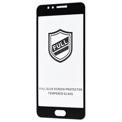 Захисне скло Full Glue для Meizu M5s з чорною рамкою