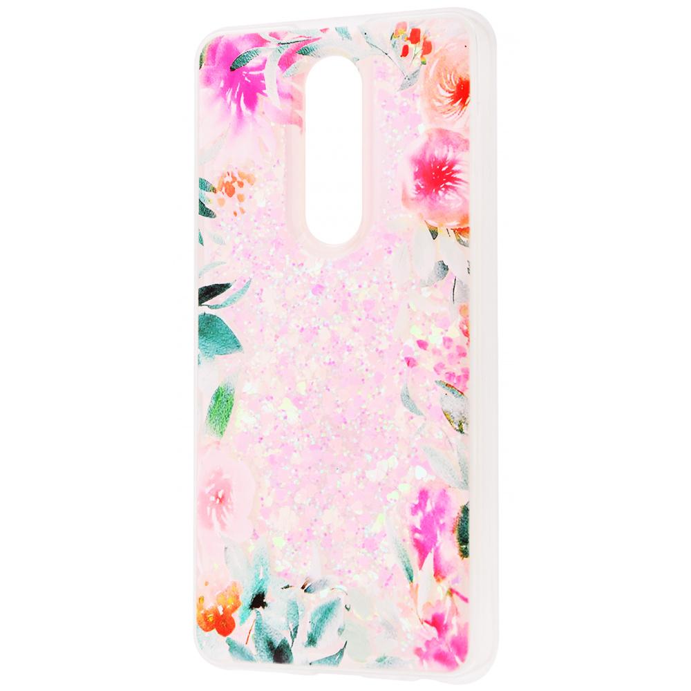 Накладка Lovely Stream для Meizu M8 (M813)  (flowering corners) (переливається)