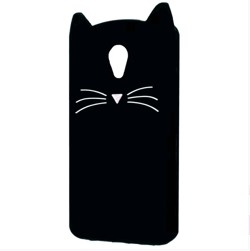 Накладка 3D Cat для Meizu M6s M712H чорна
