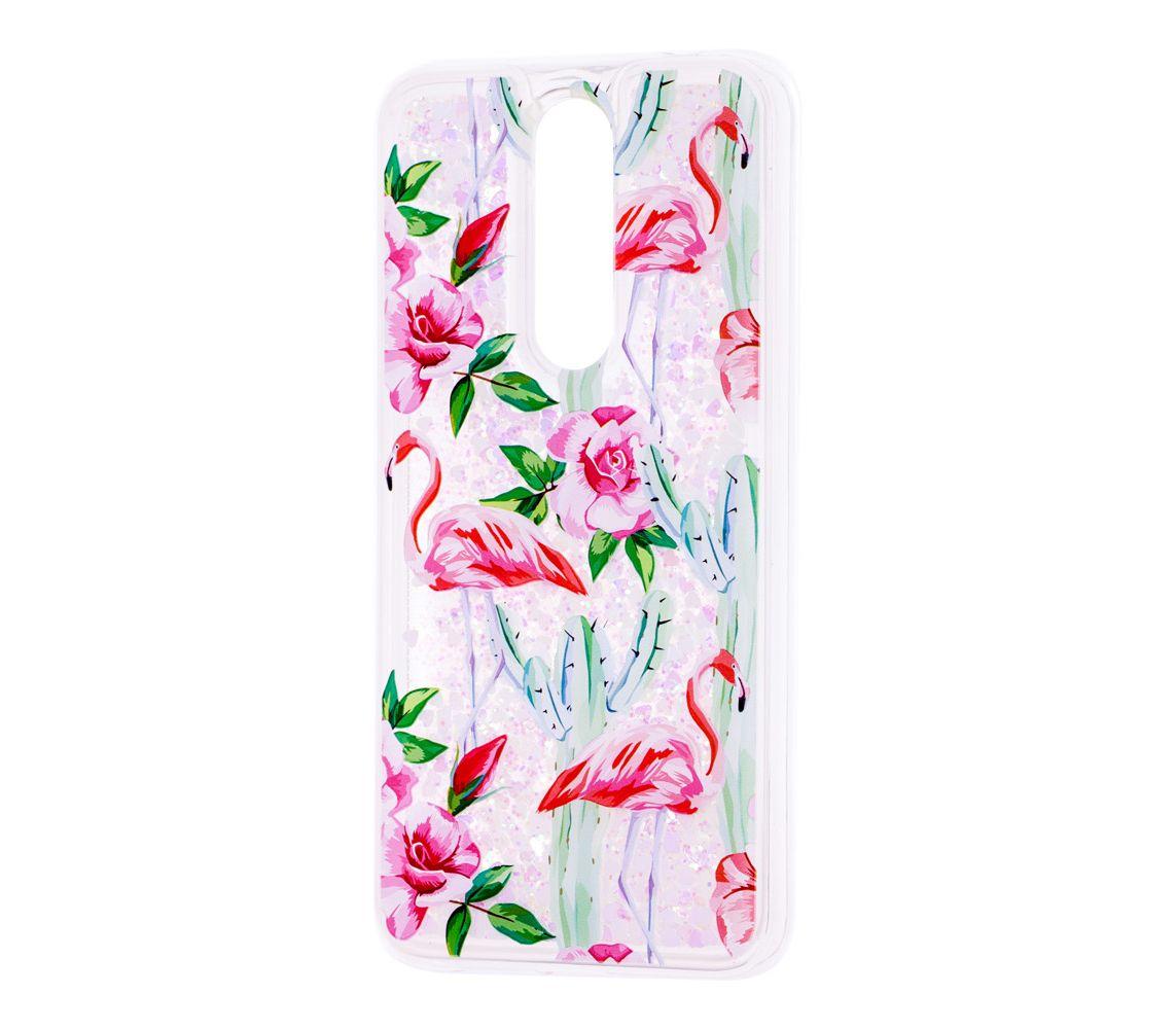Накладка Lovely Stream для Meizu M8 Note (M822) (flamingo and cactus)