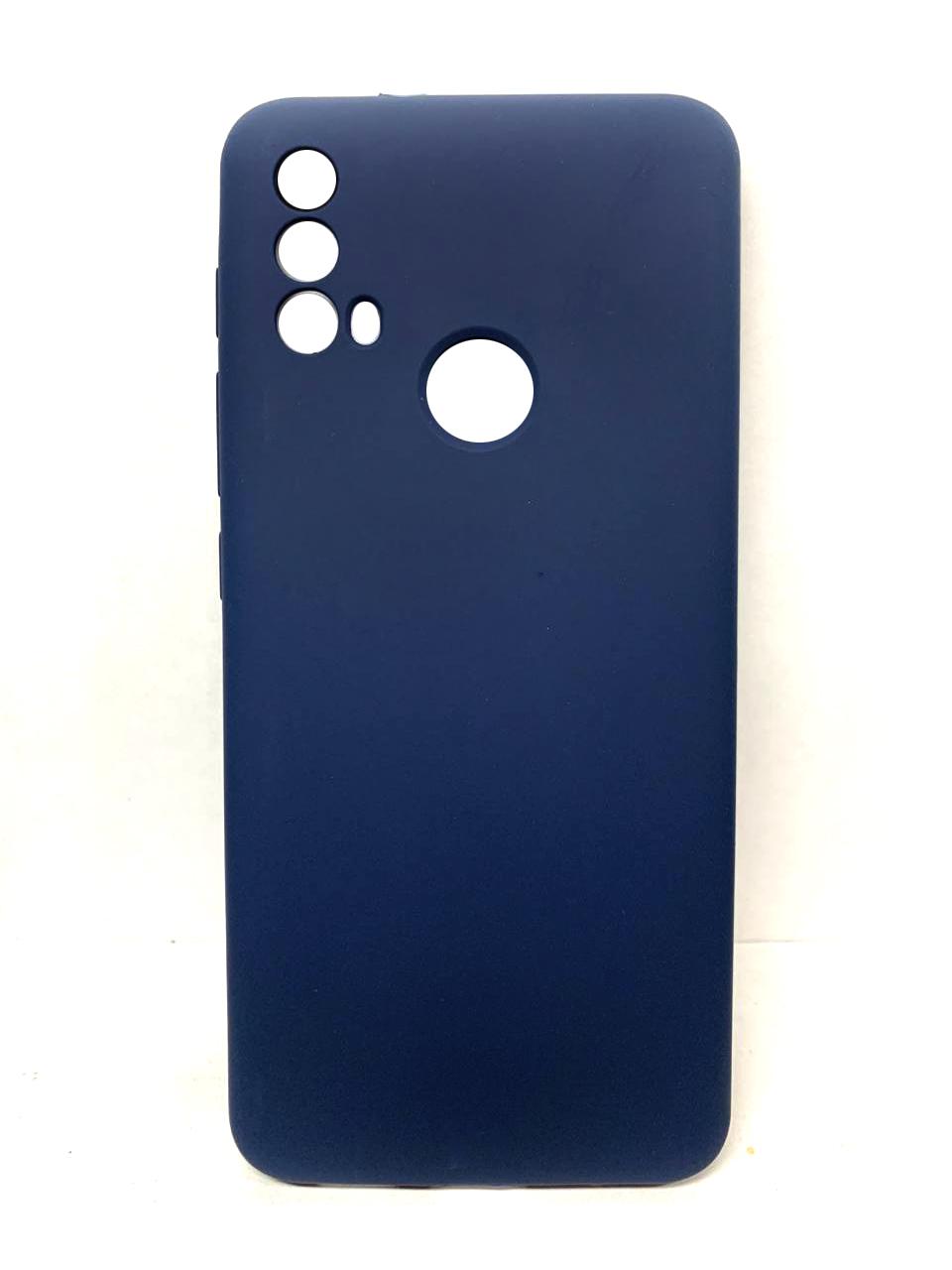 Silicone Case Full Camera для Moto E40 Dark Blue