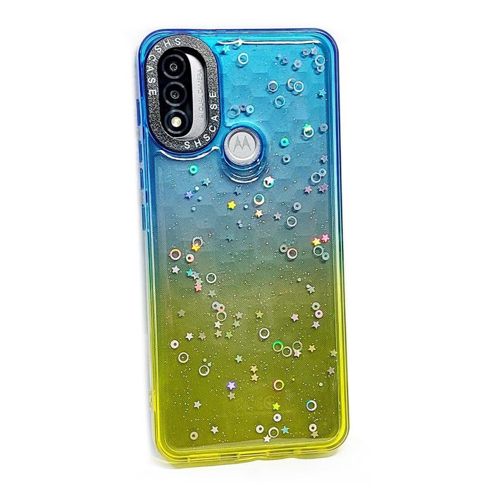 Накладка Shiny-S для Moto E40/E20/E30 Green/Blue