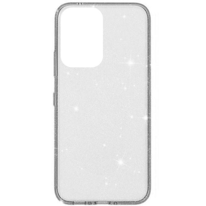 Накладка Molan Cano Glossy Jelly для Moto G06 прозора з блискітками