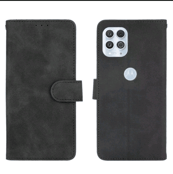 Книжка Leather Book для Motorola Moto G100/Edge S (Black)