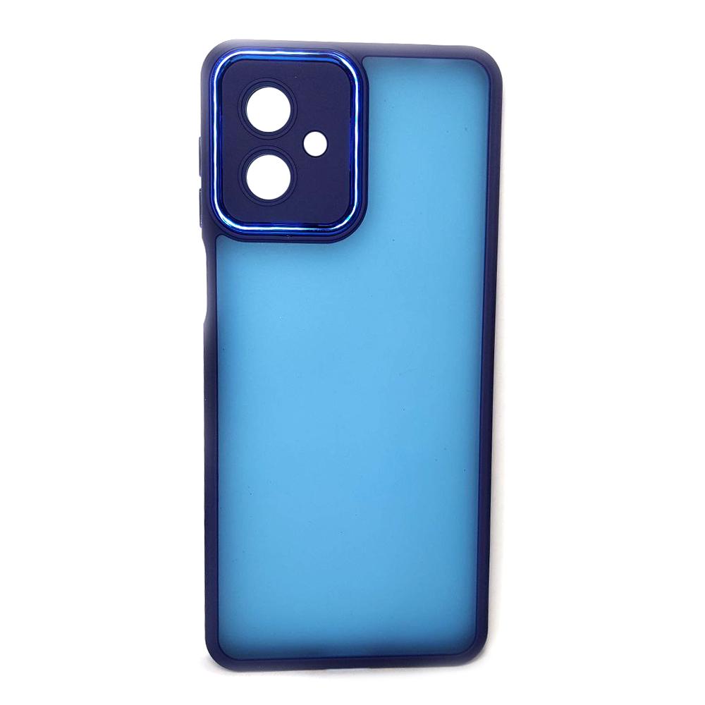 Накладка Luxury Metal Lens для MOTOROLA G14 (Синій)