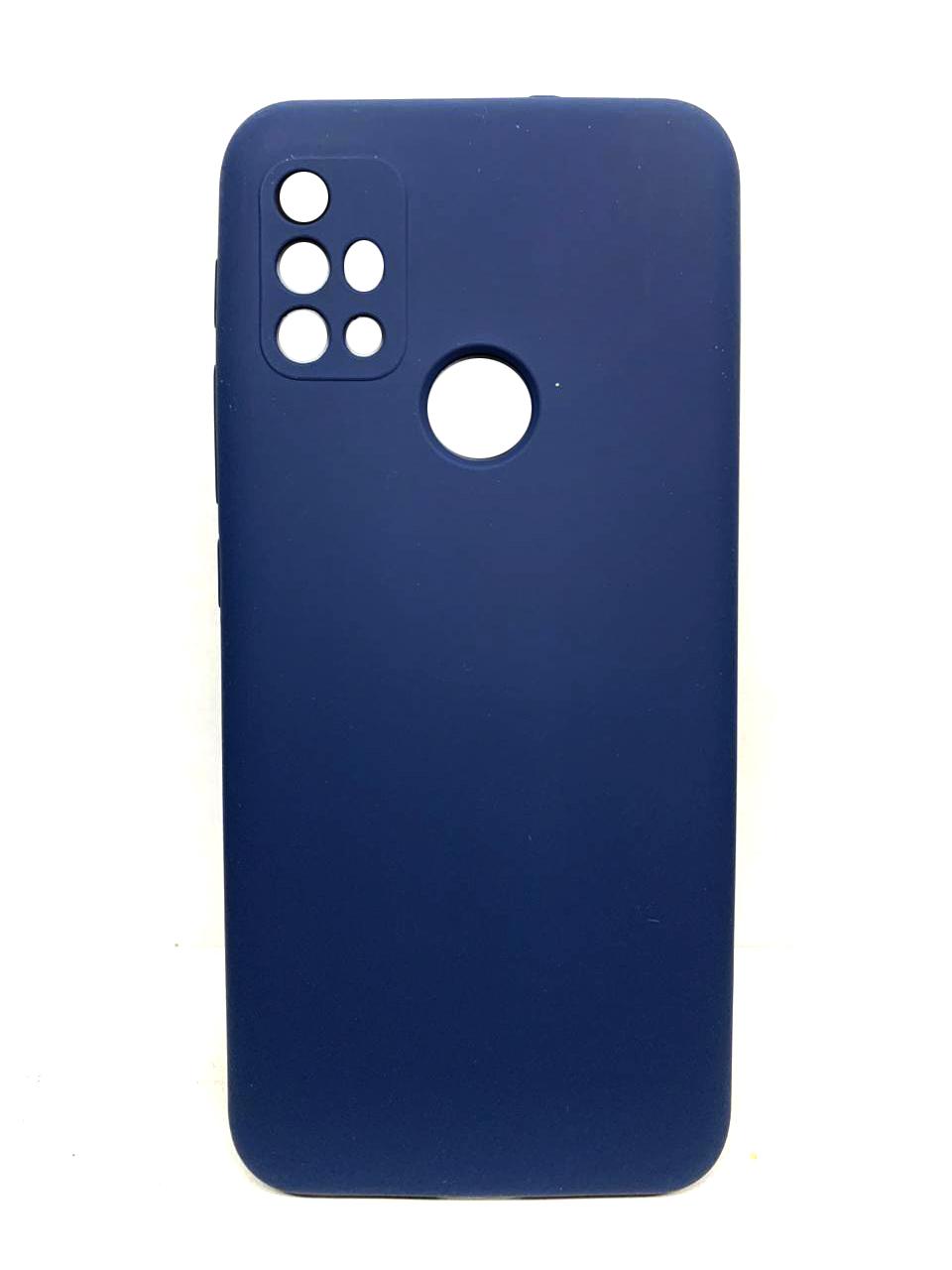 Silicone Case Full Camera для Moto G20 Dark Blue