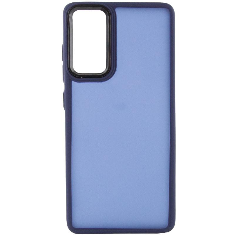 Накладка TPU+PC Lyon Frosted для Moto G85 (Navy blue)