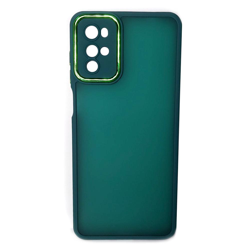 Накладка Luxury Metal Lens для MOTOROLA G22 (Зелений)