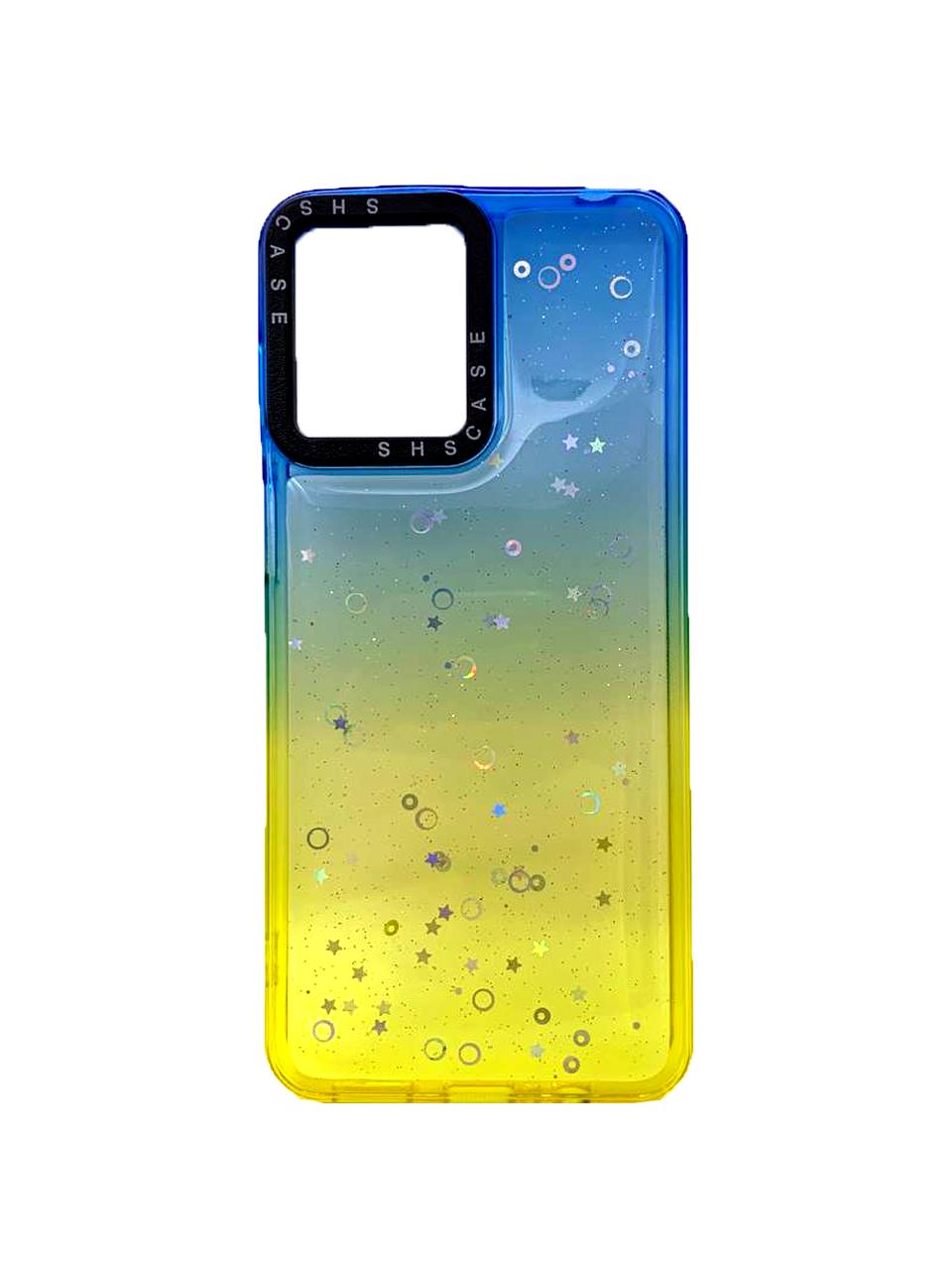 Накладка Shiny-S для Moto G23/G13 Yellow/Blue