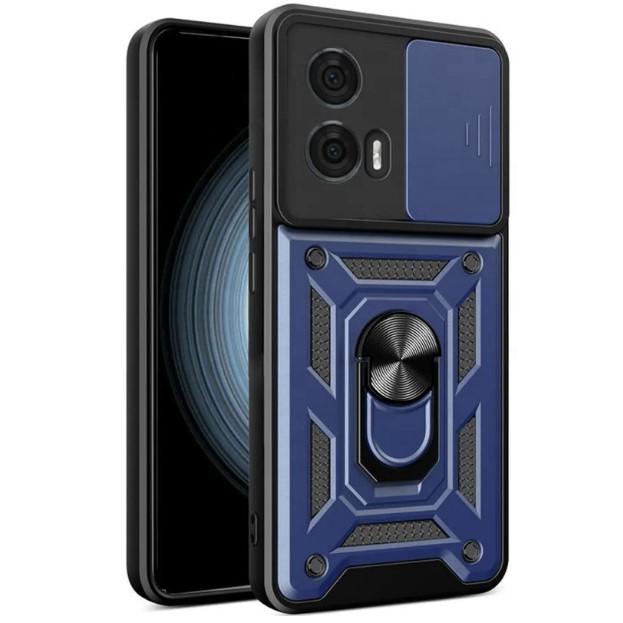 Накладка  Camshield Serge Ring для Moto G24 / G04 / E14  Синій