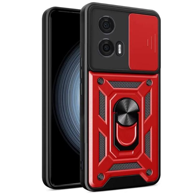 Накладка  Camshield Serge Ring для Moto G24 / G04 / E14  Червона