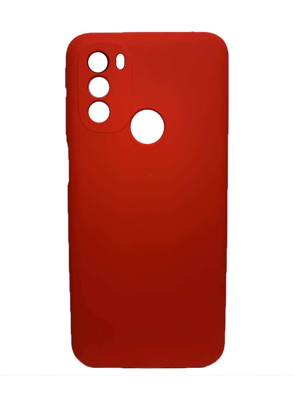 Silicone Case Full Camera для Moto G31 Red