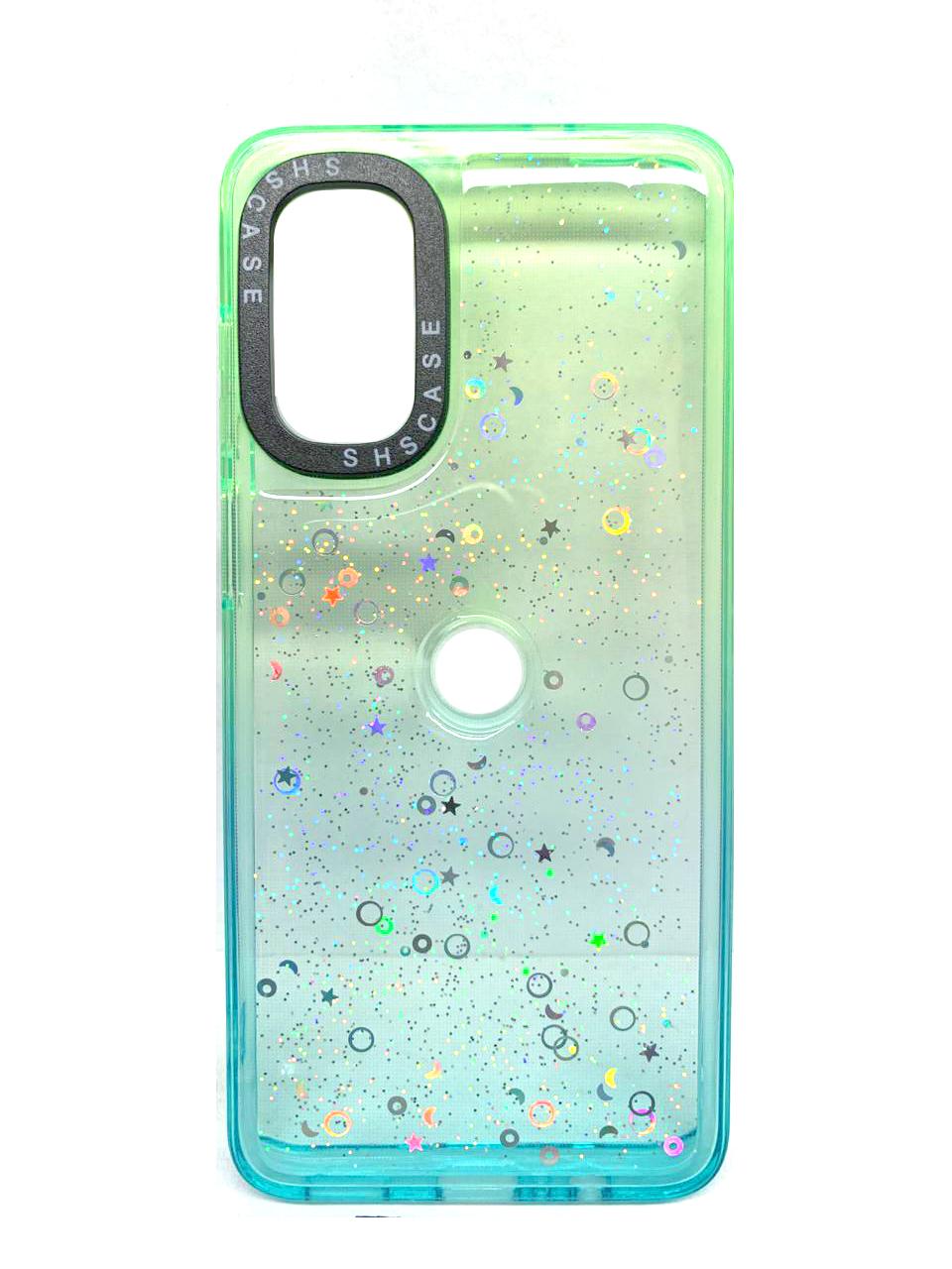 Накладка Shiny-S для Moto G52/G82 Green/Blue