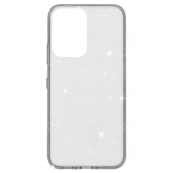 Накладка Molan Cano Glossy Jelly для Motorola Moto G85 5G прозора з блискітками