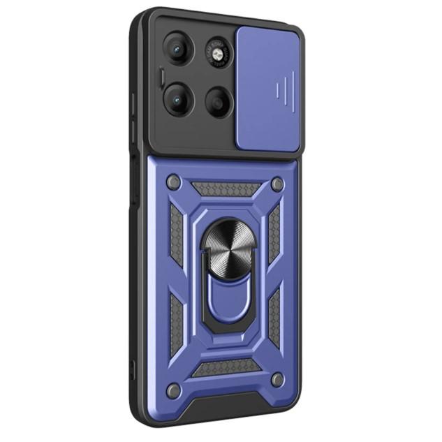 Накладка Camshield Serge Ring for Magnet для Moto G57 Power / G67 Power Синя