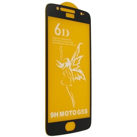 Захисне скло  для Moto G5s  з чорною рамкою