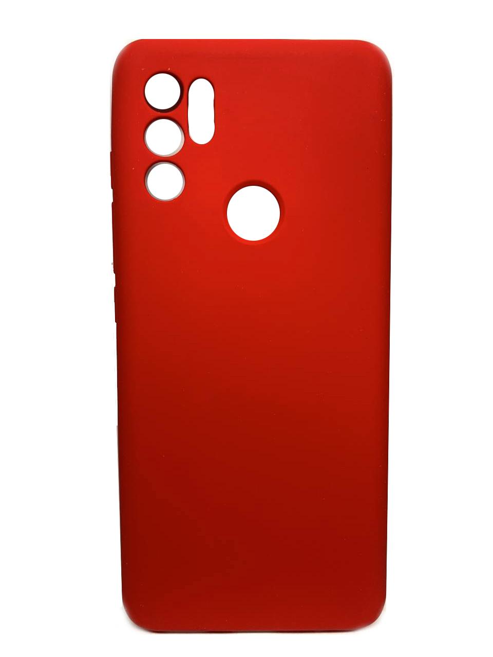 Silicone Case Full Camera для Moto G60s Red