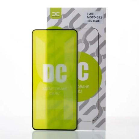 Захисне скло DC для Motorola Moto G72 (чорний)