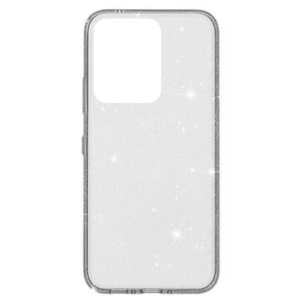 Накладка Molan Cano Glossy Jelly для Motorola Moto G75 5G прозора з блискітками