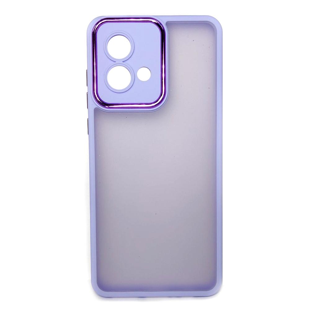 Накладка Luxury Metal Lens для MOTOROLA G84 (Бузковий)