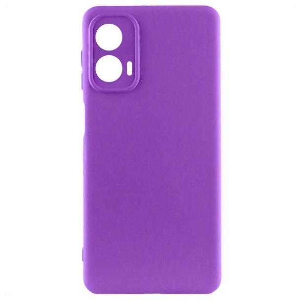 Silicone Case Full Camera для Moto G85 Purple