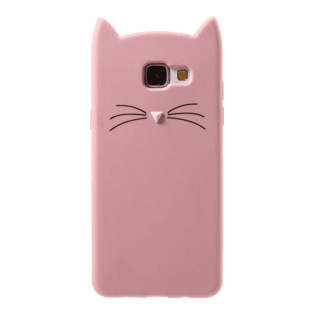 Накладка 3D Cat для Samsung A5 (2017) A520 пудрова