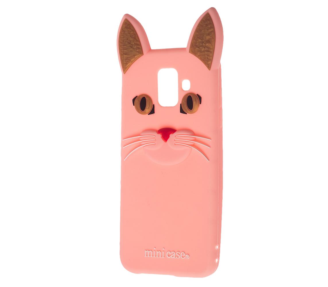 Накладка Cat 3D Samsung A6 (2018) (Бежевий)