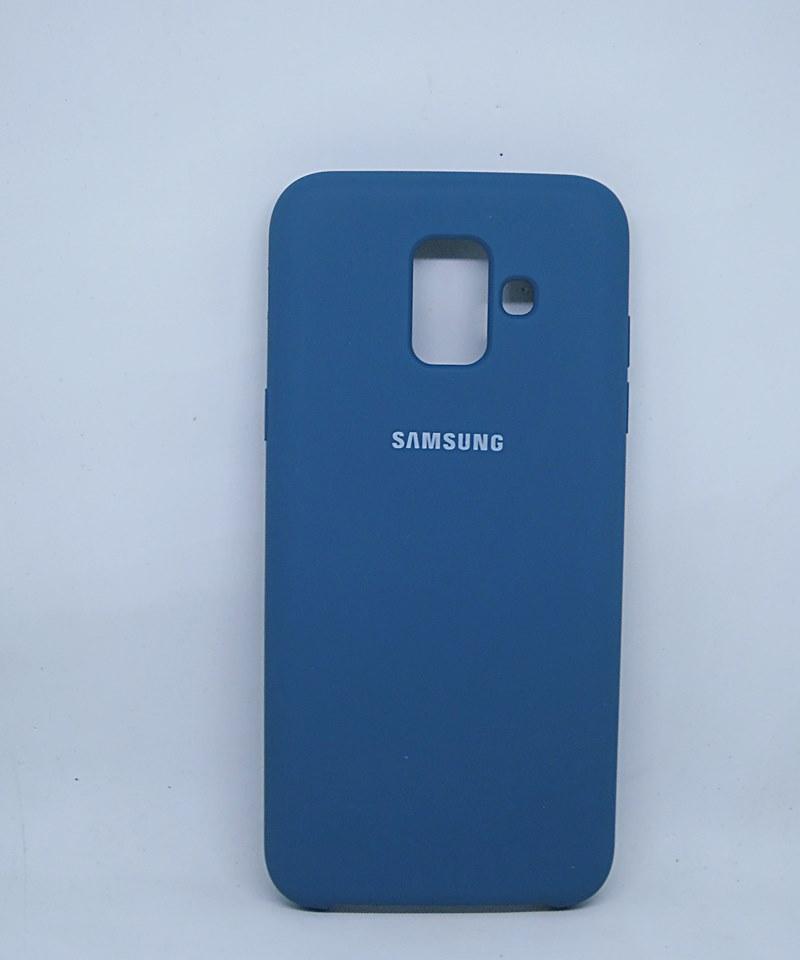 Silicone Case для Samsung A8 Plus (2018) (Blue Cobalt)