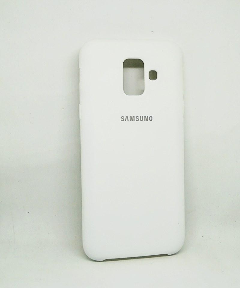 Silicone Case Premium для Samsung A6 (2018) (White)