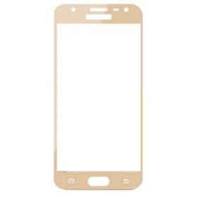 Захисне скло Silk Screen для SAMSUNG J3 (2016) / J310 gold