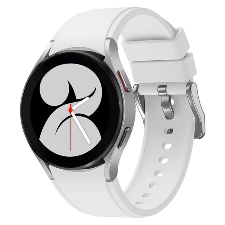 Ремінець Silicone Original кнопка для Samsung Watch 4 / Watch 5 / Watch 6 20 mm (Antique White)