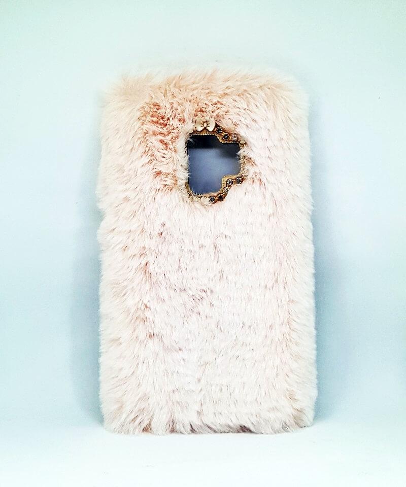 Накладка FUZZY для Samsung S9 (персик)