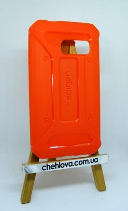 Бампер - накладка противоударная (Spigen SP-1355E) для Samsung J1 mini  красная