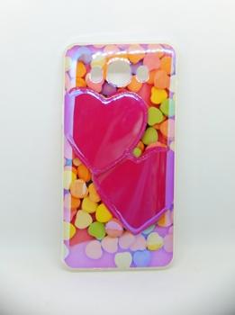 Накладка Light Series для Samsung J5 (2015) J500 Candy Hearts