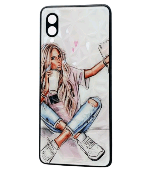 Накладка Ladies для Samsung A02 "Selfie"