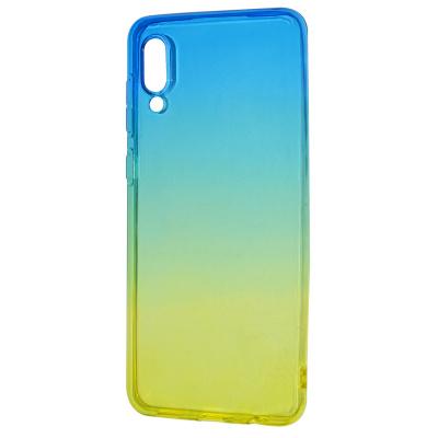 Накладка Gradient Design для Samsung A02 (blue/yellow)