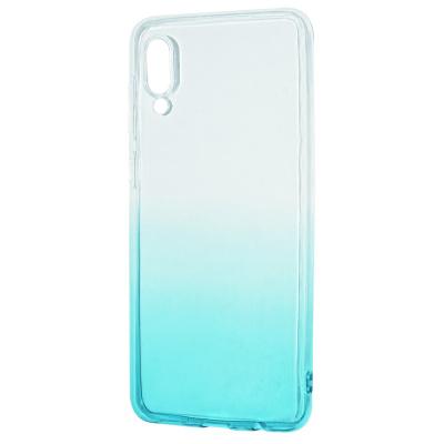 Накладка Gradient Design для Samsung A02 (white/turquoise)