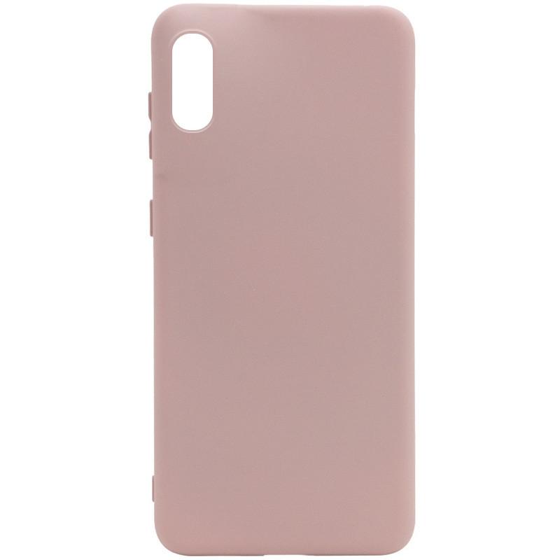 Silicone Cover Full without Logo (A) для Samsung A02 (Pink Sand)